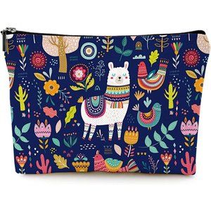 Women's High Quality Beautiful Canvas Waterproof Zipper Makeup Bag For Cosmetic